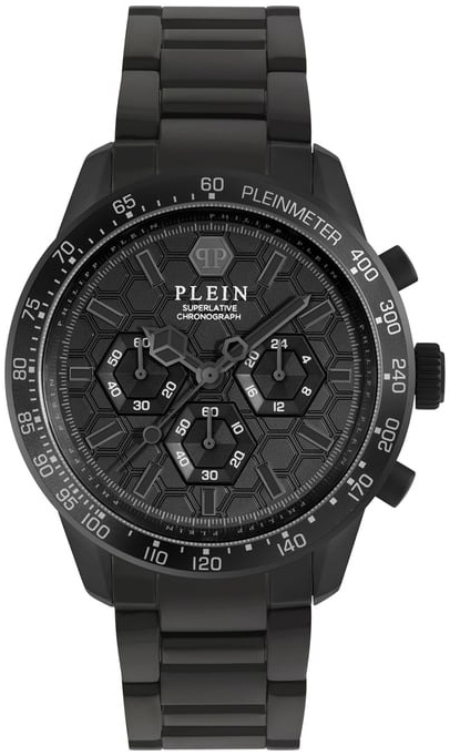 Philipp Plein Herreklokke PWPYA0624 Superlatives Sort/Stål Ø44 mm
