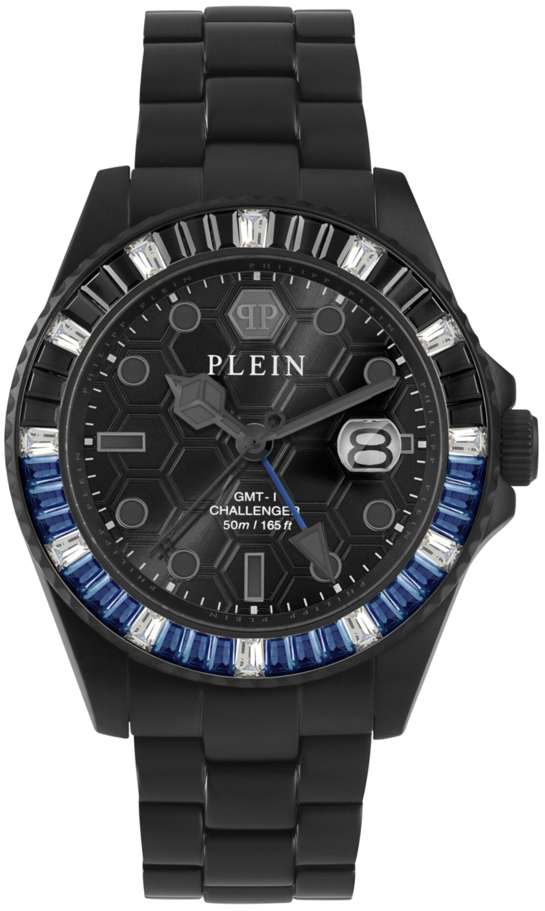 Philipp Plein Herreklokke PWPZA0324 Challenger Sort/Stål Ø44 mm