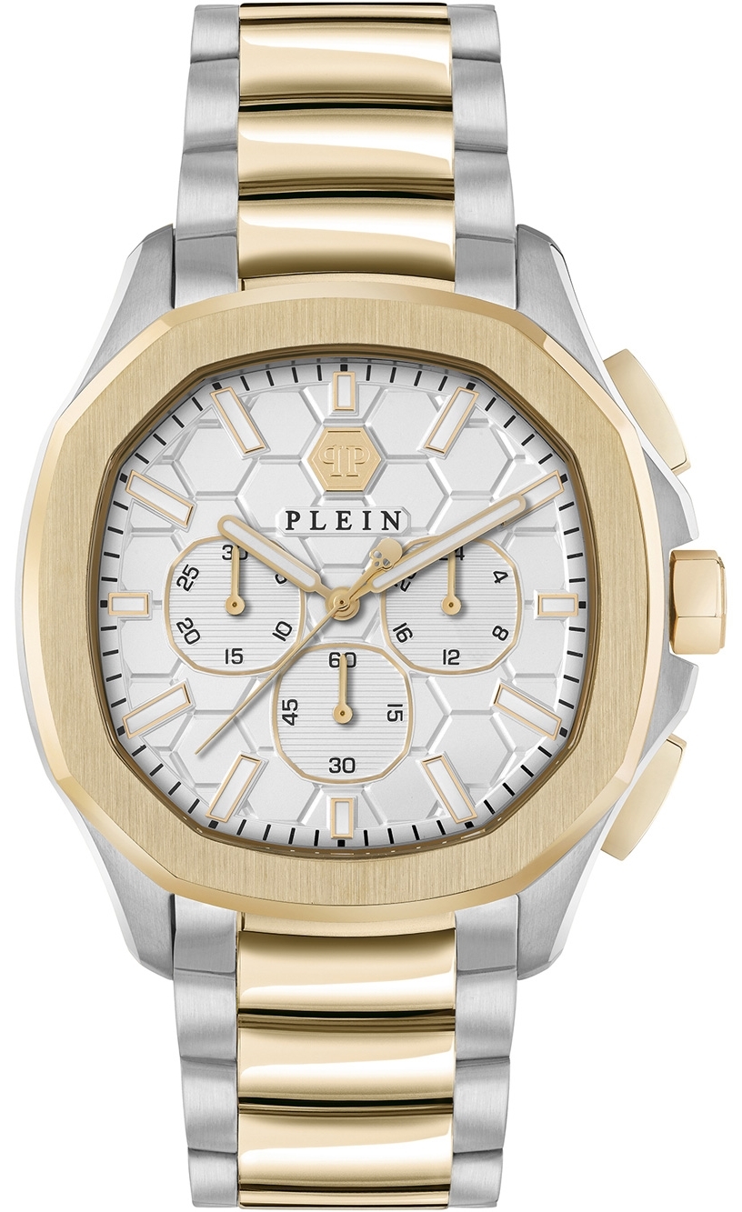 Philipp Plein Herreklokke PWSAA0423 High-Conic Sølvfarget/Gulltonet