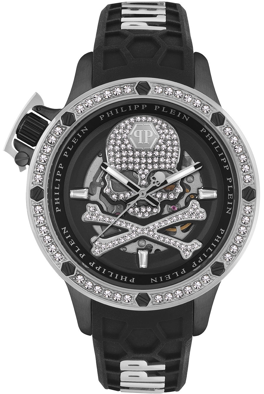 Philipp Plein Herreklokke PWUAA0123 Hyper Sport Sort/Gummi Ø46 mm