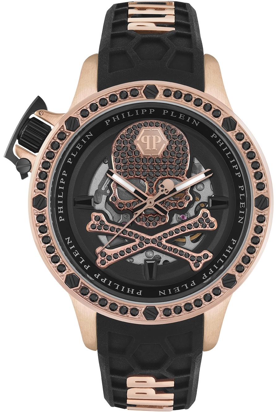 Philipp Plein Herreklokke PWUAA0323 Hyper Sport Sort/Gummi Ø46 mm