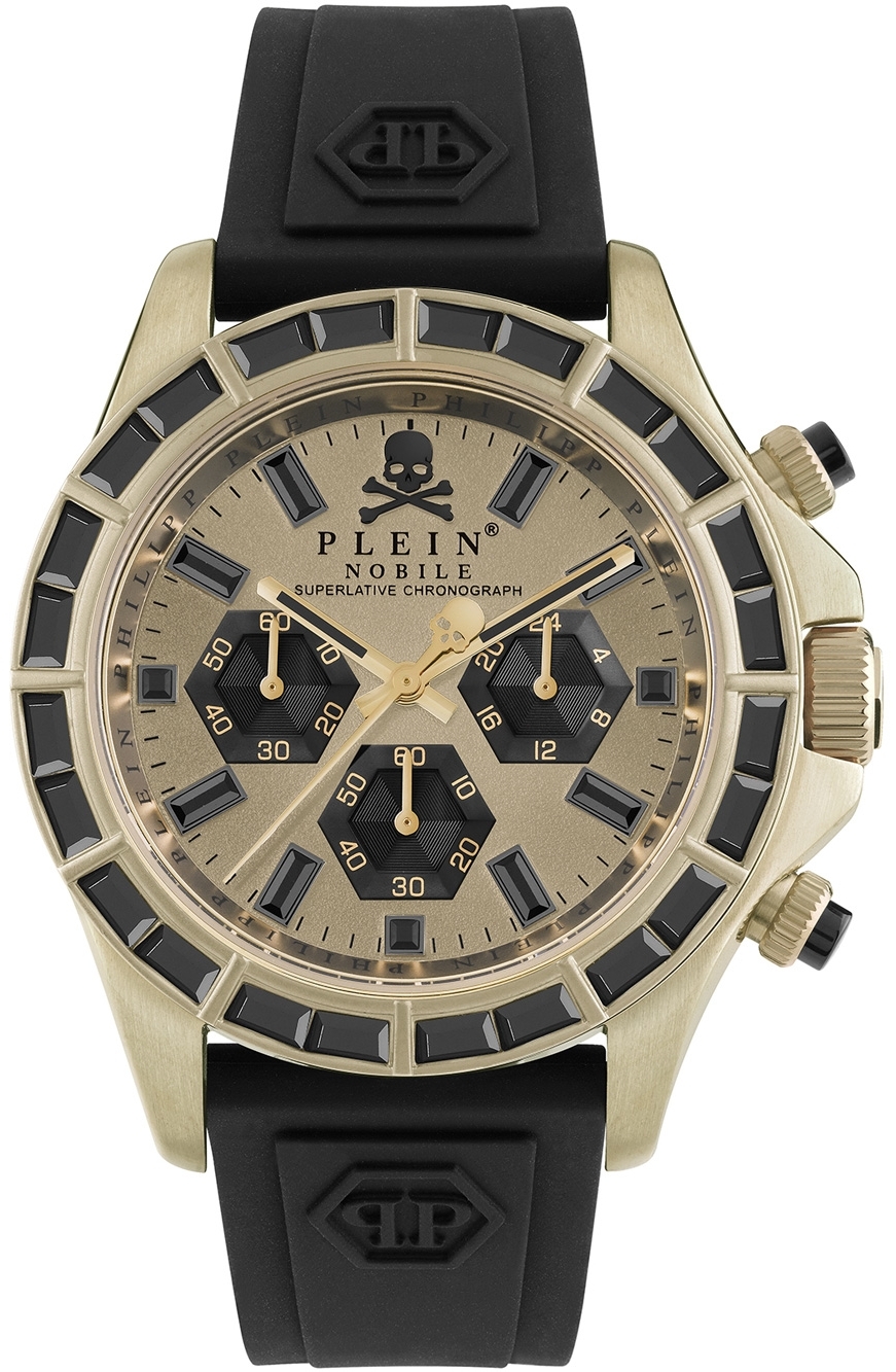 Philipp Plein Herreklokke PWVAA0223 Street Couture Antikkhvit/Gummi
