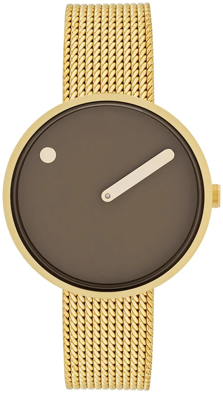 PICTO 34001-0914G Brun/Gulltonet stål Ø34 mm