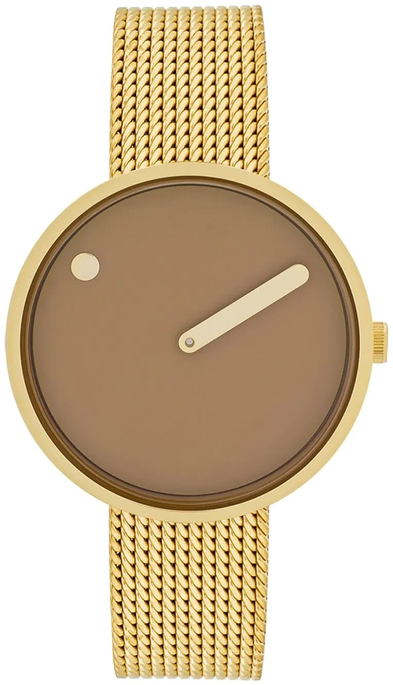 PICTO 34002-0914G Brun/Gulltonet stål Ø34 mm