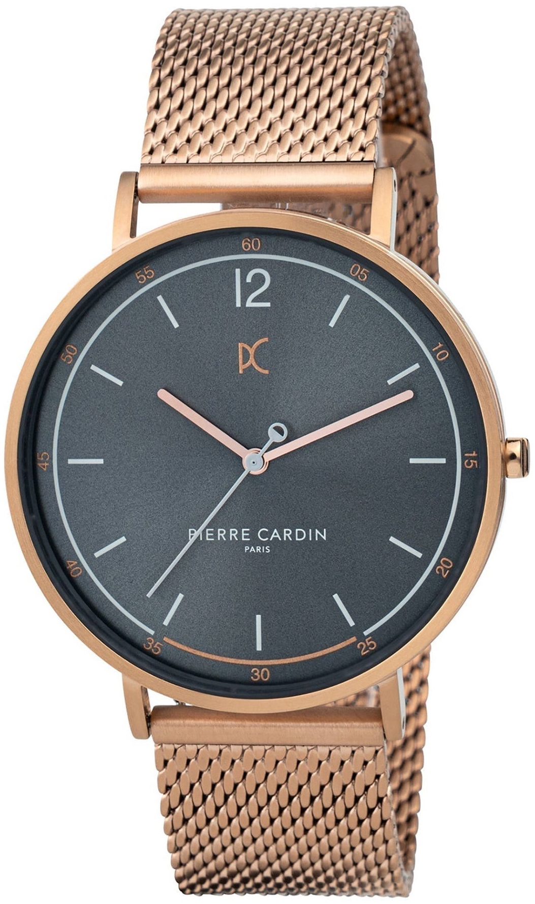 Pierre Cardin Herreklokke CBN.3015 Bonne Light Grå/Rose-gulltonet