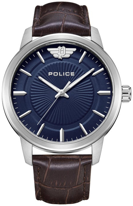 Police Herreklokke PEWJA2227410 Blå/Lær Ø44 mm