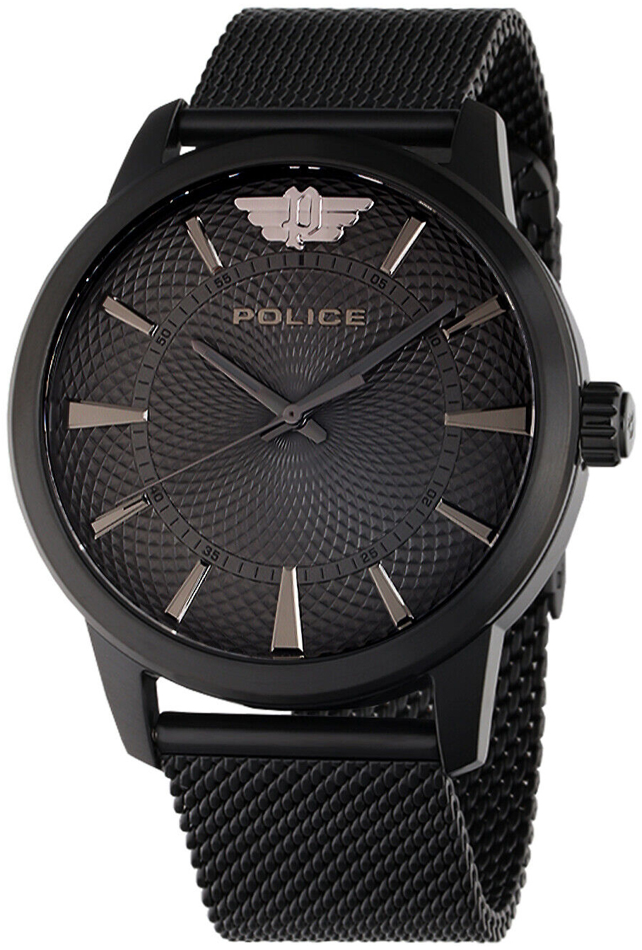 Police Herreklokke PEWJG0005003 Raho Sort/Stål Ø44 mm