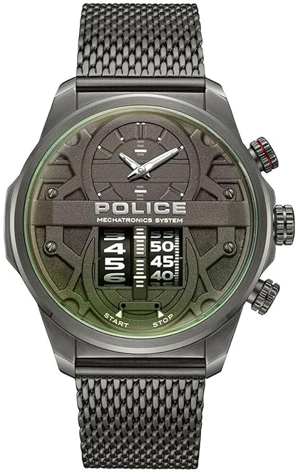 Police Herreklokke PEWJG0006503 Rotorcrom Grå/Stål Ø50 mm