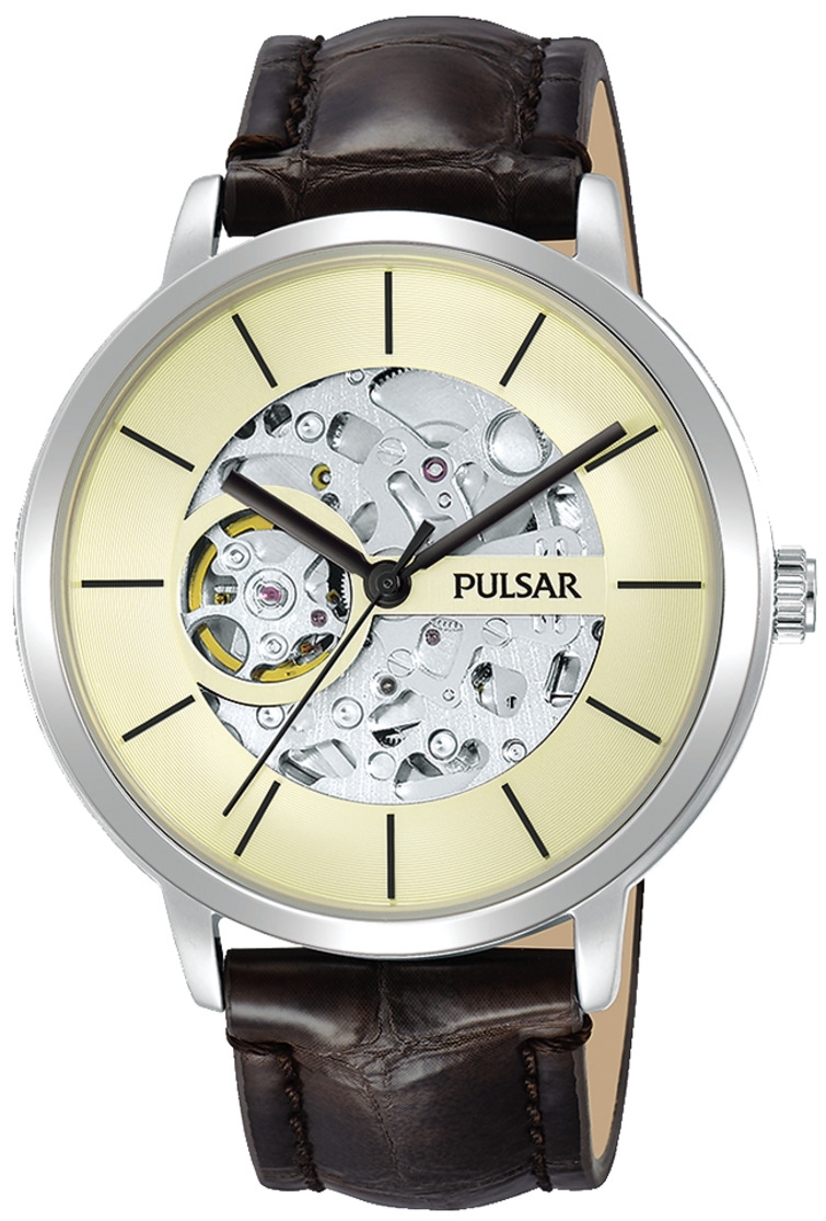 Pulsar Herreklokke P8A005X1 Classic Beige/Lær Ø42 mm