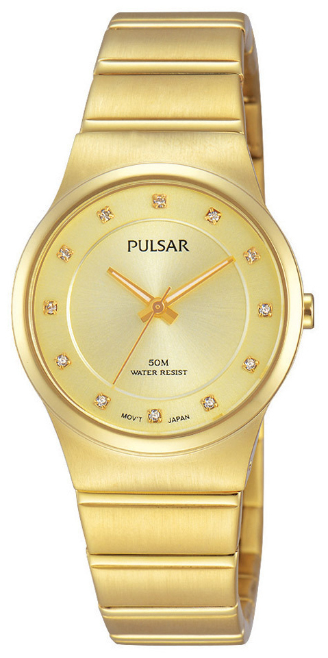 Pulsar Dress Dameklokke PH8170X1 Gulltonet/Gulltonet stål Ø28 mm - Pulsar