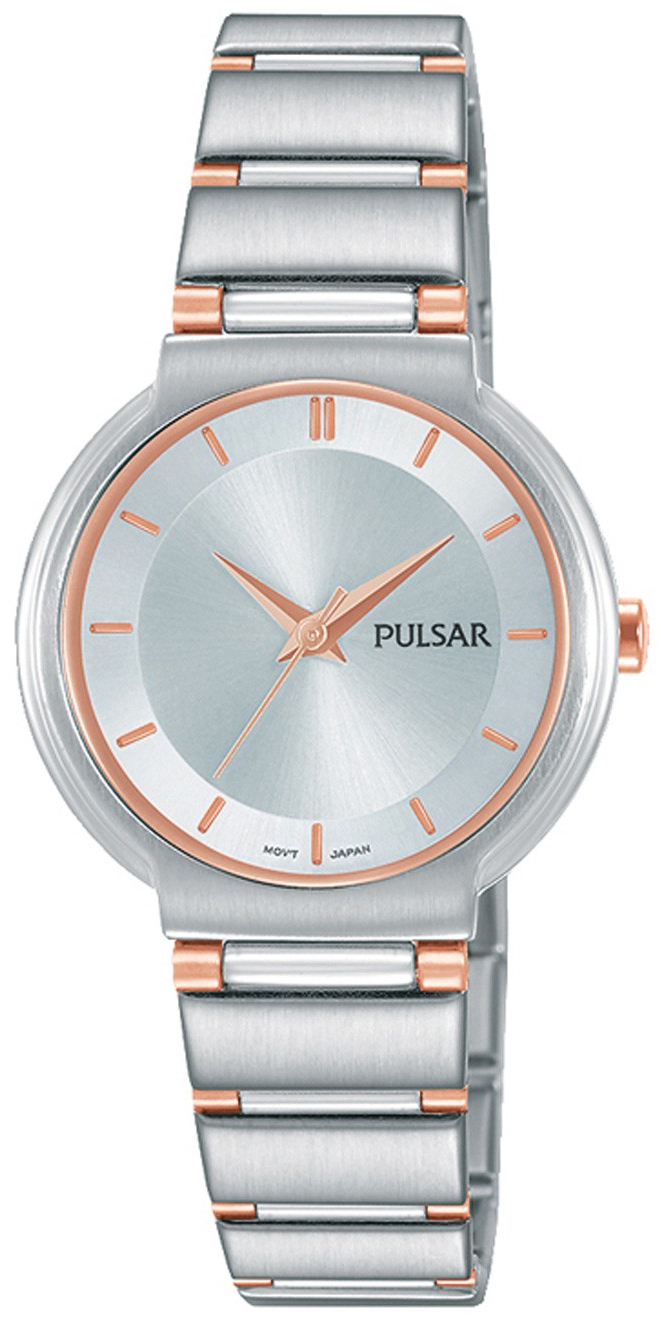 Pulsar Attitude Dameklokke PH8333X1 Sølvfarget/Rose-gulltonet stål - Pulsar