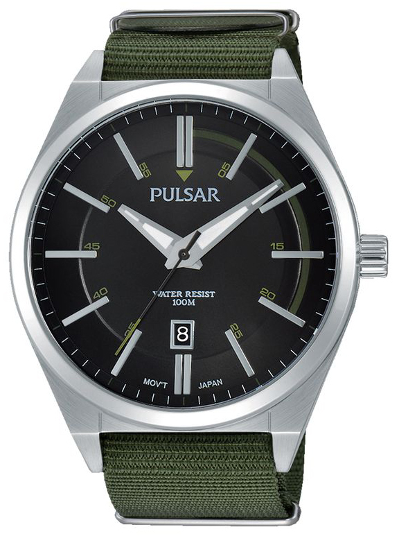 Pulsar Pulsar X Herreklokke PS9357X1 Sort/Stål Ø45 mm
