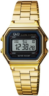 Q&Q M173J003Y Classic LCD/Gulltonet stål Ø33 mm