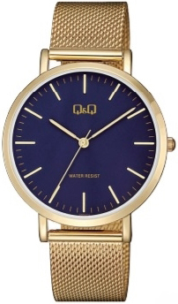 Q&Q QA20J012Y Classic Blå/Rose-gulltonet stål Ø42 mm
