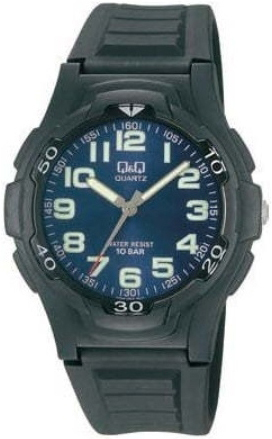 Q&Q Herreklokke VP84J003Y Classic Blå/Gummi Ø40 mm