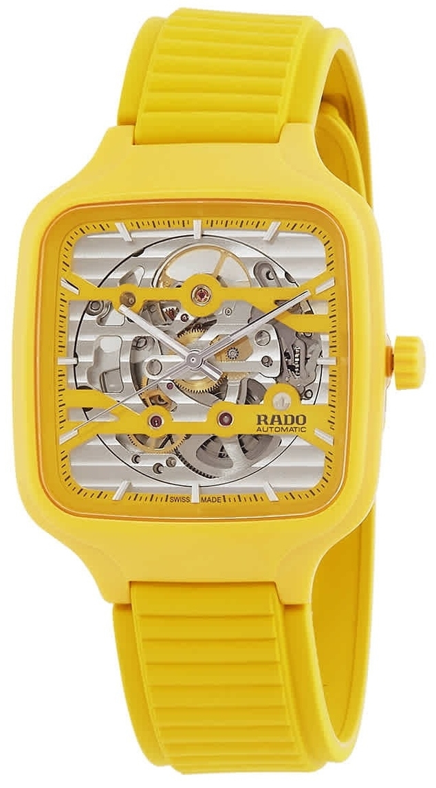 Rado R27177255 True Square Skjelettkuttet/Gummi
