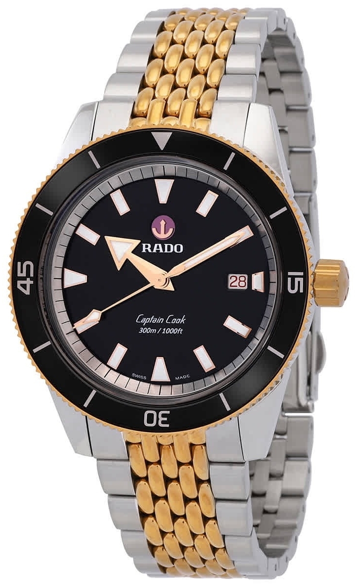 Rado Herreklokke R32137153 Captain Cook Sort/Rose-gulltonet stål