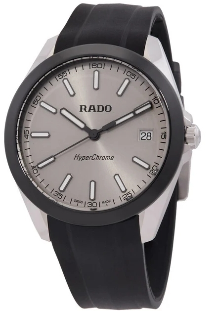 Rado Herreklokke R32280109 HyperChrome Sølvfarget/Gummi Ø41.5 mm