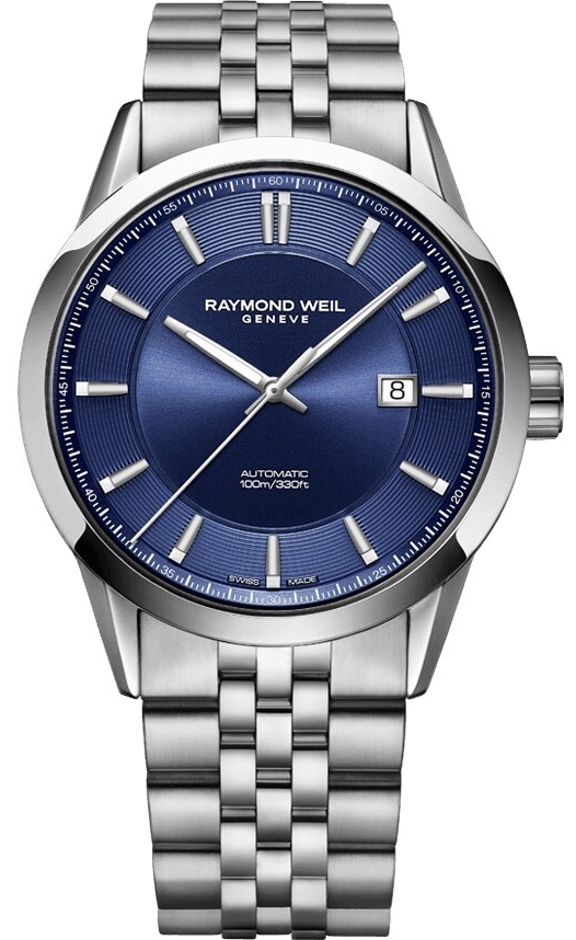Raymond Weil Herreklokke 2731-ST-50001 Freelancer Blå/Stål Ø42 mm