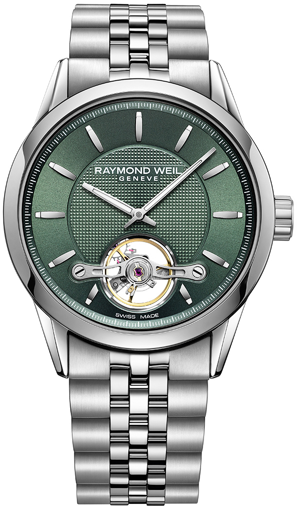 Raymond Weil Herreklokke 2780-ST-52001 Freelancer Grønn/Stål Ø42 mm