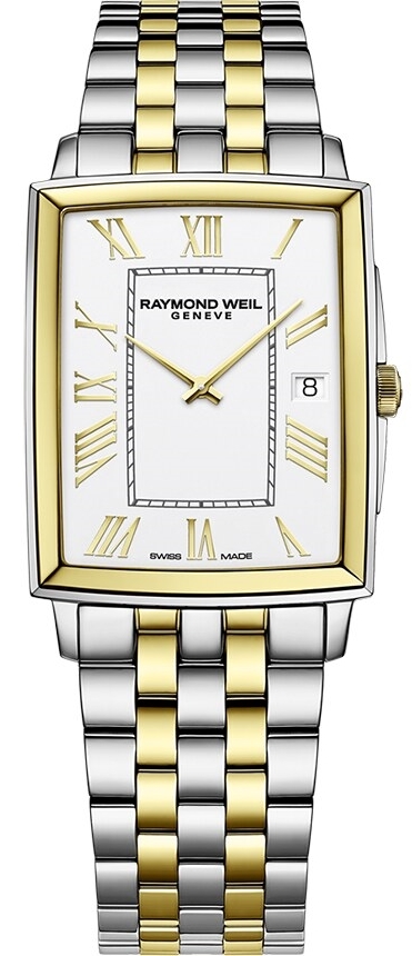 Raymond Weil Herreklokke 5425-STP-00308 Toccata Hvit/Gulltonet stål