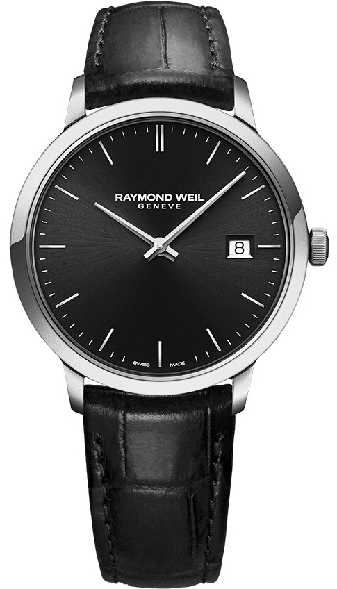 Raymond Weil Herreklokke 5485-STC-20001 Toccata Sort/Lær Ø39 mm