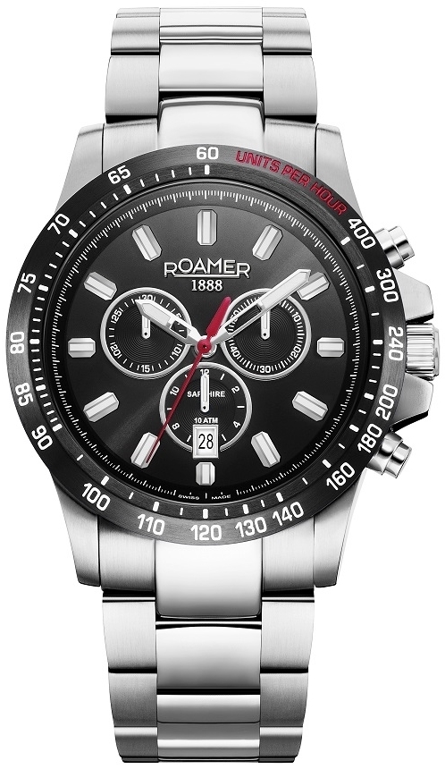 Roamer of Switzerland Herreklokke 861837-41-55-20 Rimini Sort/Stål