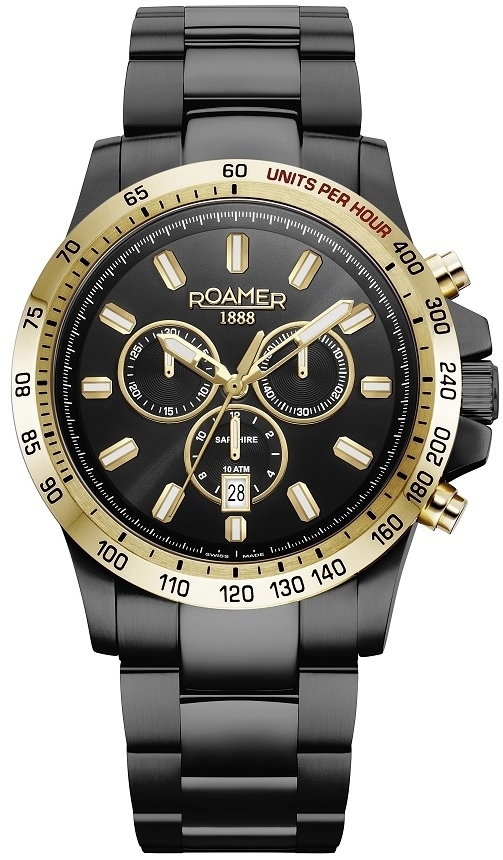 Roamer of Switzerland Herreklokke 861837-49-55-20 Rimini Sort/Stål