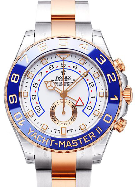 Rolex Yacht-Master II Herreklokke 116681-0002 Hvit/18 karat rosé - Rolex