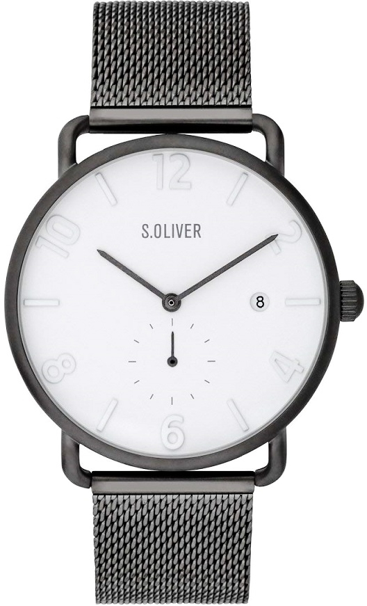 s.Oliver Herreklokke SO-3719-MQ S.Oliver Classic Hvit/Stål Ø41 mm
