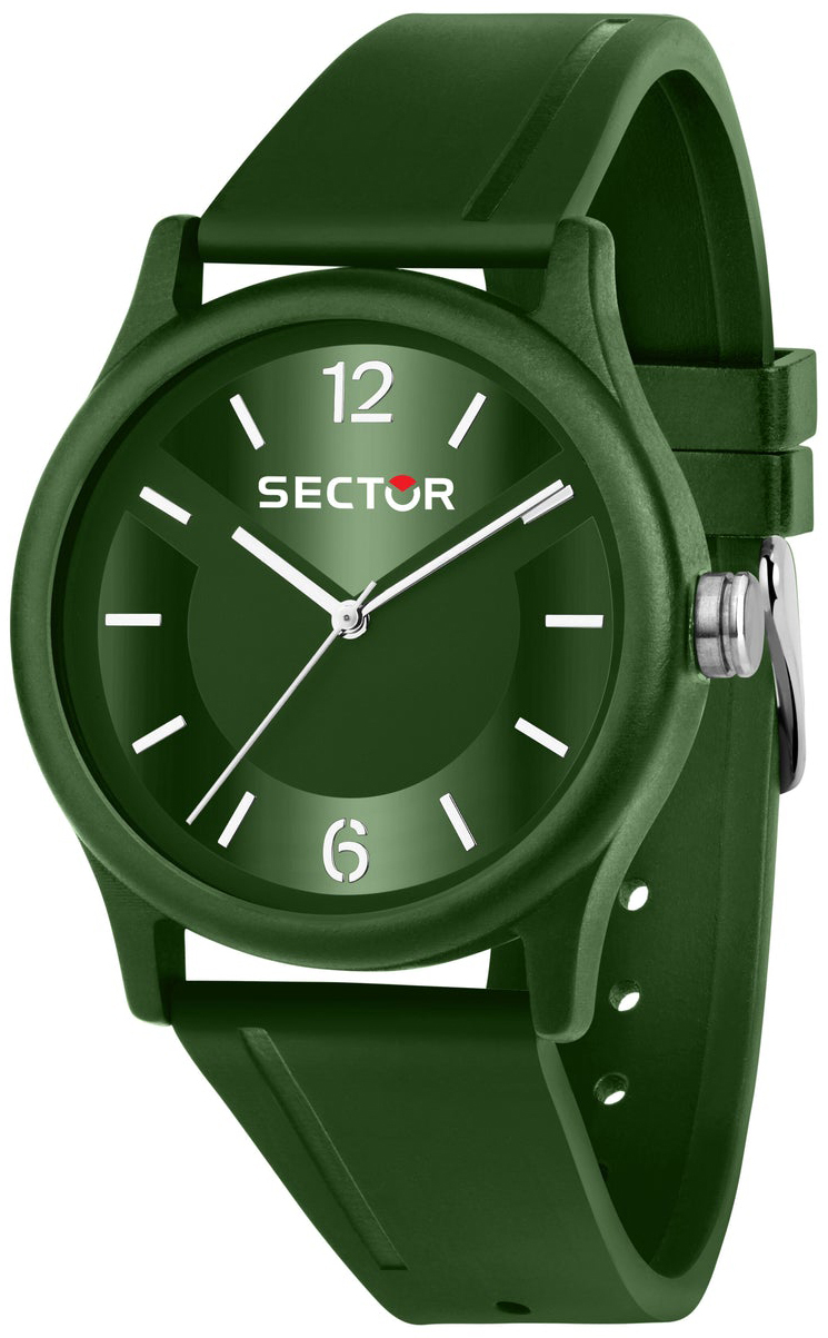 Sector Herreklokke R3251203004 Ex-Q Grønn/Gummi Ø41 mm