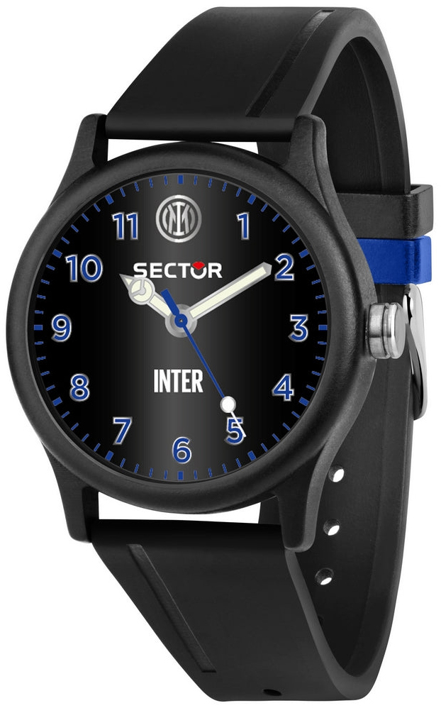 Sector Herreklokke R3251203007 Ex-Q Sort/Gummi Ø41 mm