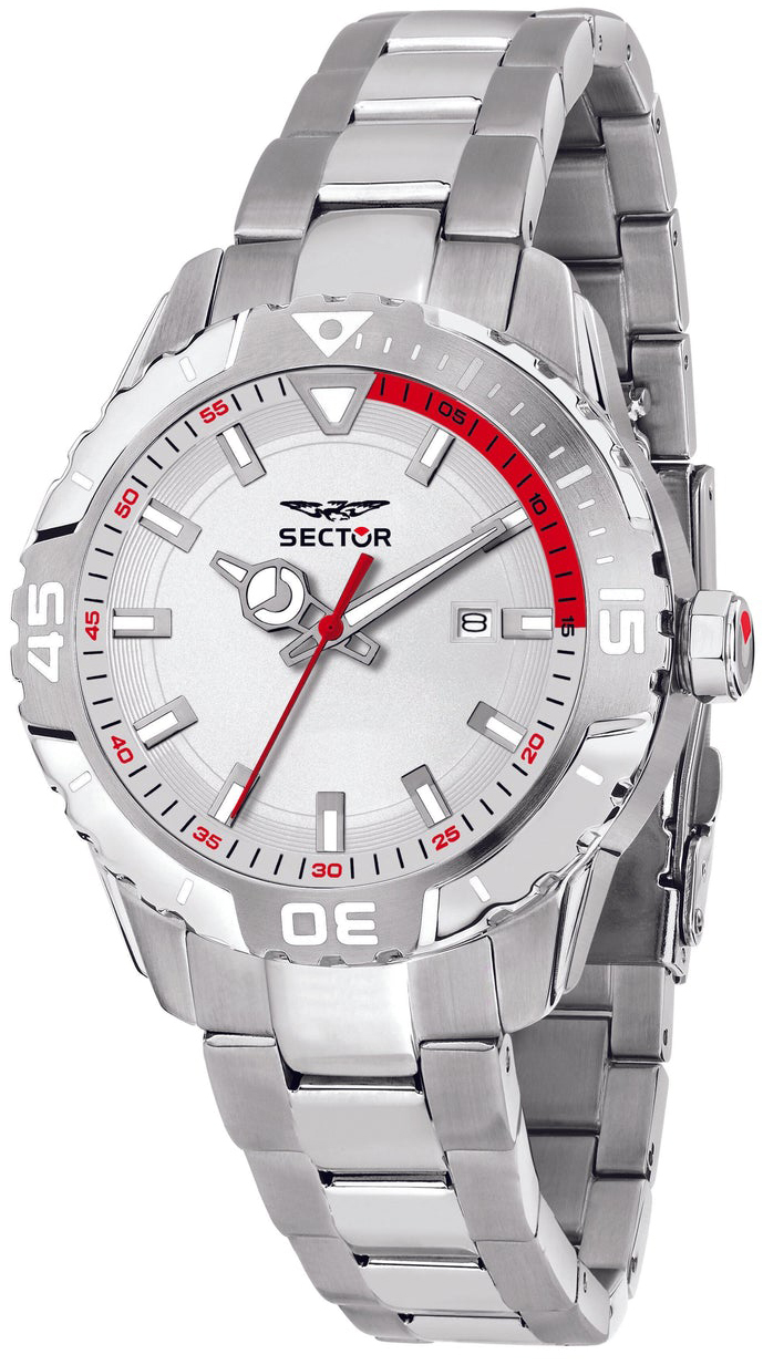 Sector Herreklokke R3253135002 Legend Sølvfarget/Stål Ø42 mm