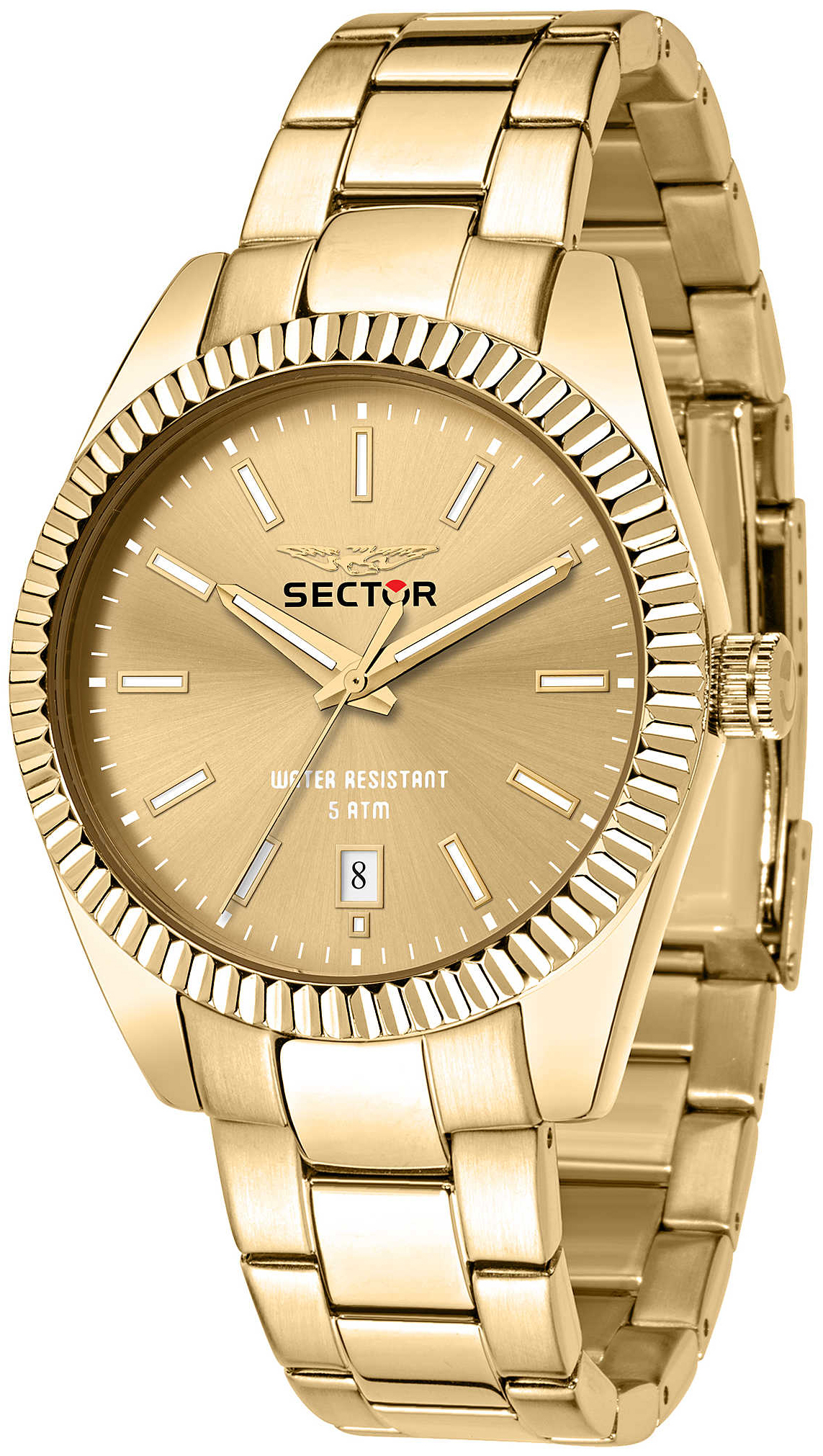Sector 240 Herreklokke R3253240026 Gull/Gulltonet stål Ø41 mm