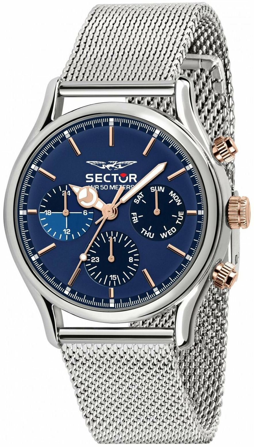 Sector 660 Herreklokke R3253517009 Blå/Stål Ø43 mm