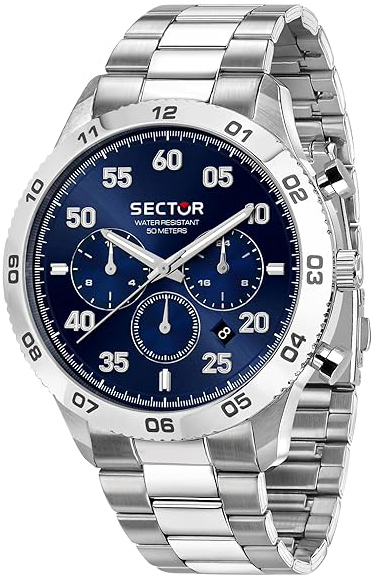 Sector 270 Herreklokke R3253578033 Blå/Stål Ø45 mm