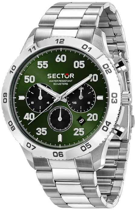 Sector 270 Herreklokke R3253578034 Grønn/Stål Ø45 mm
