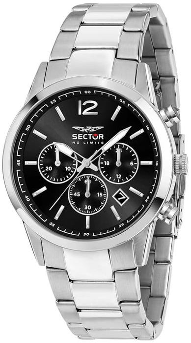 Sector 660 Herreklokke R3273617002 Sort/Stål Ø41 mm