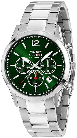 Sector 660 Herreklokke R3273617003 Grønn/Stål Ø41 mm