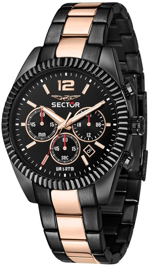Sector Herreklokke R3273640026 Classic Sort/Stål Ø41 mm