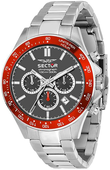 Sector 230 Herreklokke R3273661036 Grå/Stål Ø43 mm