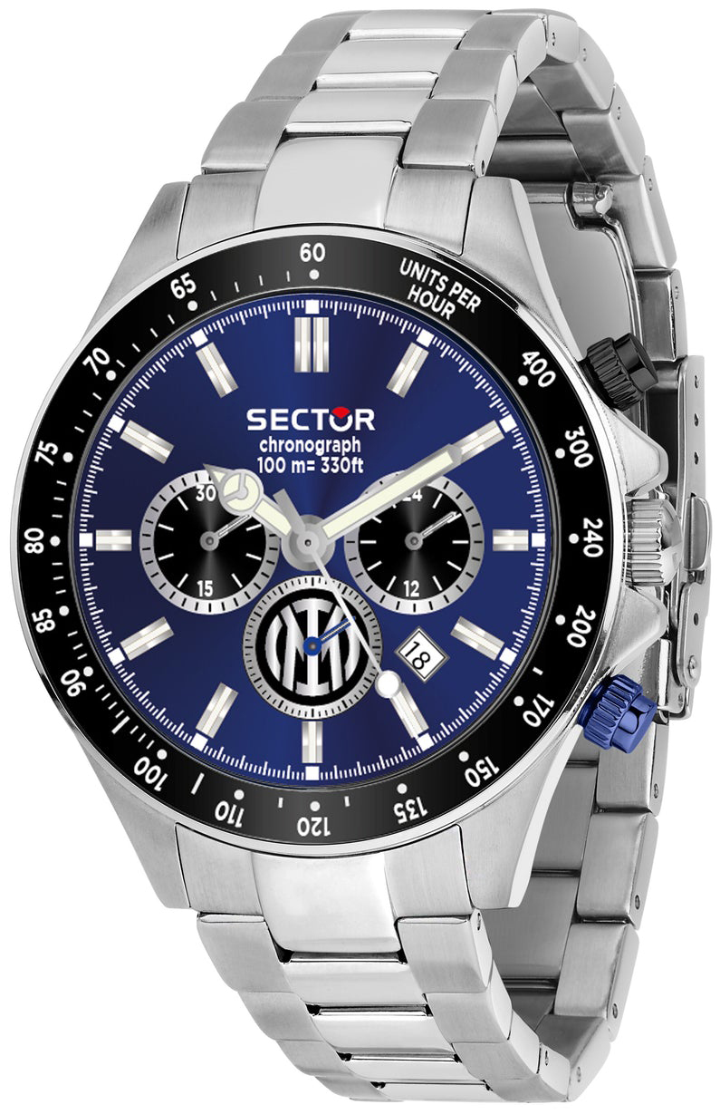 Sector 230 Herreklokke R3273661052 Blå/Stål Ø43 mm
