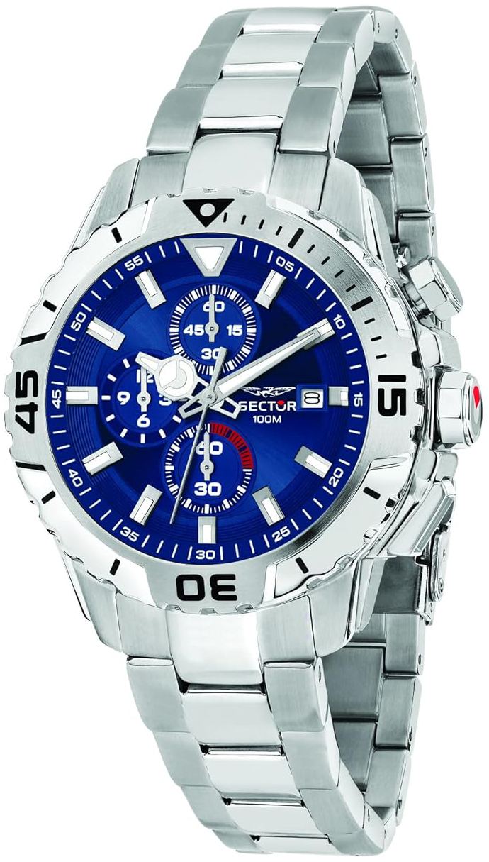 Sector Herreklokke R3273735001 Legend Blå/Stål Ø43 mm