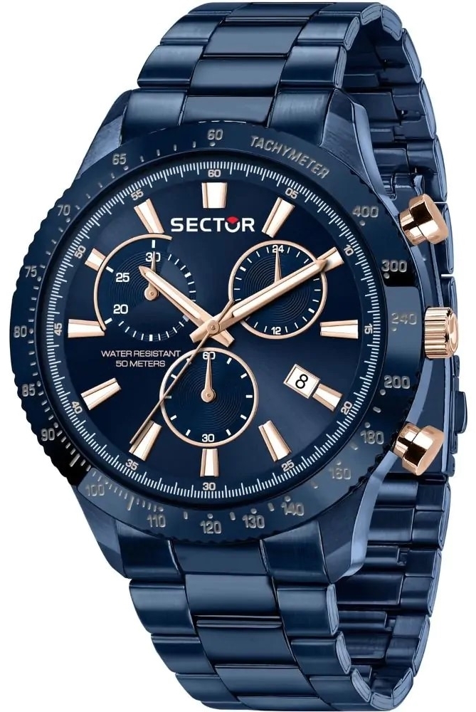 Sector 270 Herreklokke R3273778004 Blå/Stål Ø45 mm