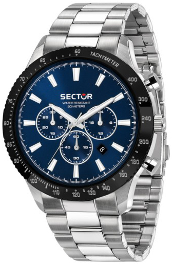 Sector 270 Herreklokke R3273778008 Blå/Stål Ø43 mm