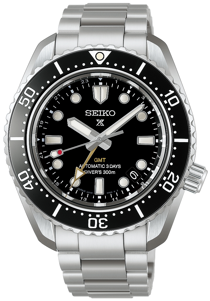 Seiko Herreklokke HBC002J1 Prospex Sort/Stål Ø42 mm