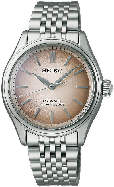 Seiko Herreklokke SPB523J1 Presage Brun/Stål Ø36 mm