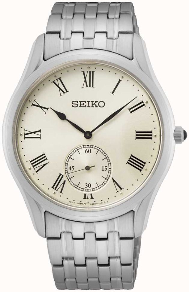 Seiko Herreklokke SRK047P1 Conceptual Antikkhvit/Stål Ø39 mm