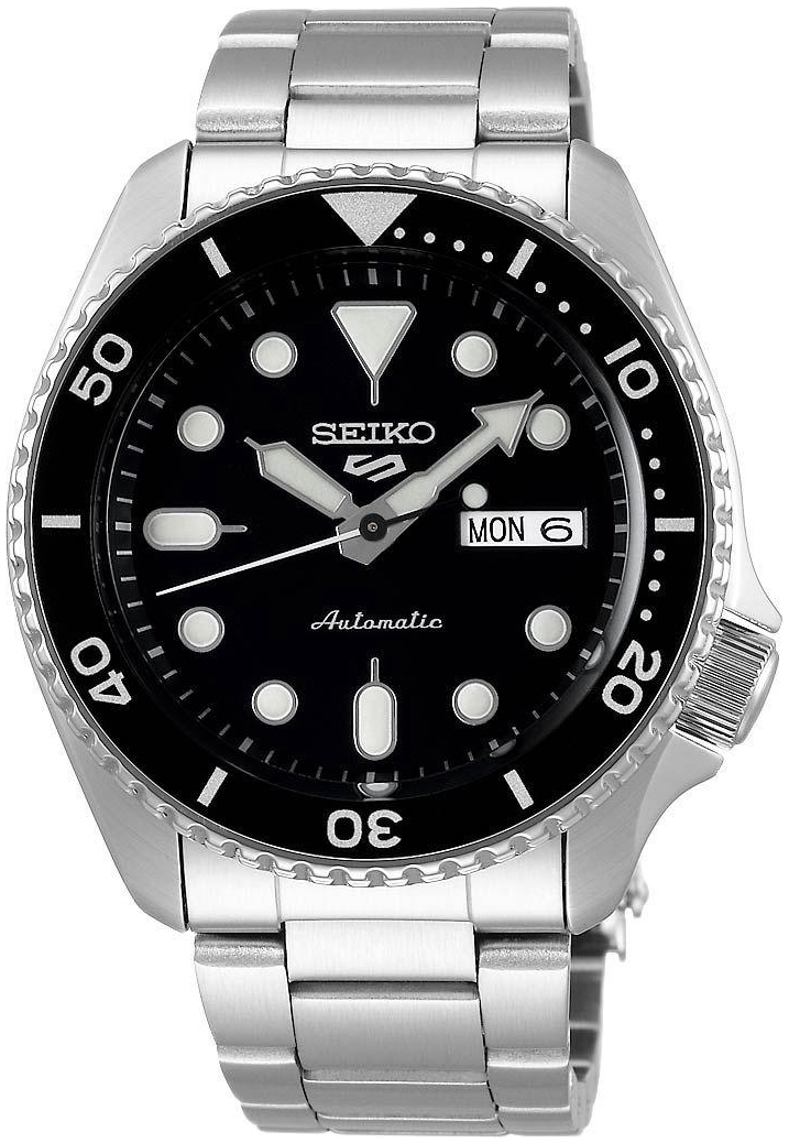 Seiko 5 Sports Herreklokke SRPD55K1 Sort/Stål Ø43 mm