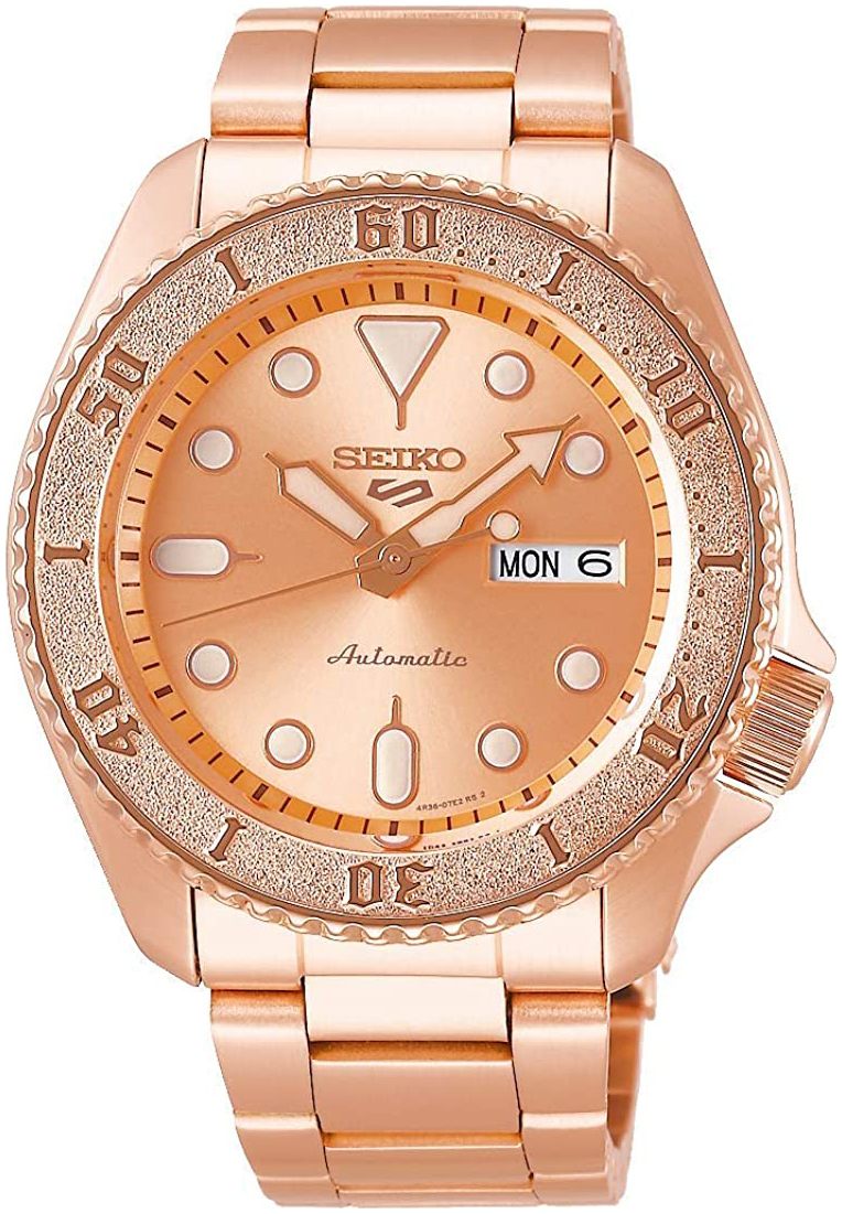 Seiko 5 Sports Herreklokke SRPE72K1 Rosegullfarget/Rose-gulltonet